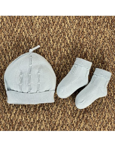 Cappello e babbucce in cotone organico Cappello e Guanti