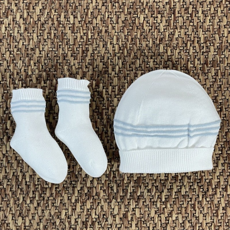 Cappello e babbucce in cotone organico Cappello e Guanti