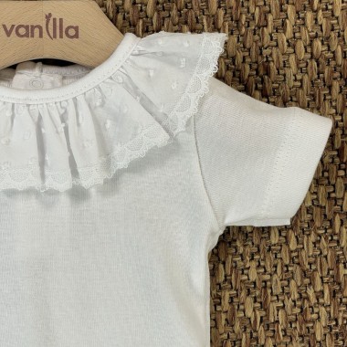 Body collo Plumetis Body Manica Corta