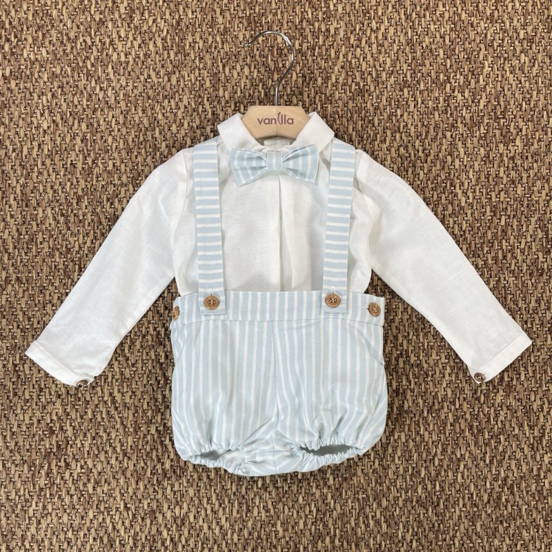 Completo elegante lino Neonato 0/36