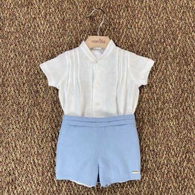 Completo camicia e bermuda Neonato 0/36