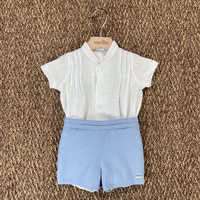 Completo camicia e bermuda Neonato 0/36