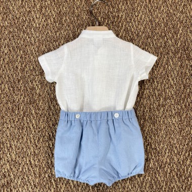 Completo camicia e bermuda Neonato 0/36