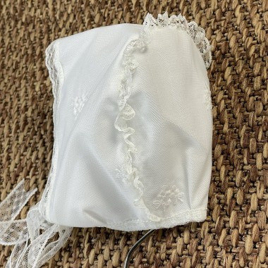 Abito e cuffietta battesimale Neonata 0/36