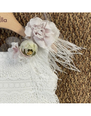 Embroidery dress with flowers