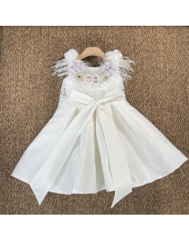 Embroidery dress with flowers