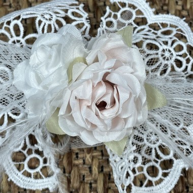 Fermaglio macramè con fiori Accessori