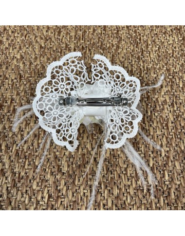 Fermaglio macramè con fiori Accessori