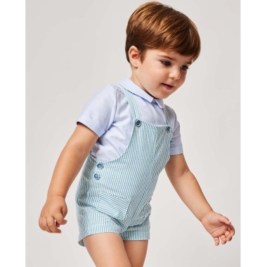 Completo camicia e salopette Neonato 0/36