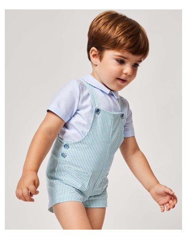 Completo camicia e salopette Neonato 0/36