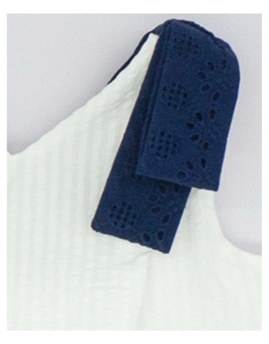 Dress seersucker and Sangallo