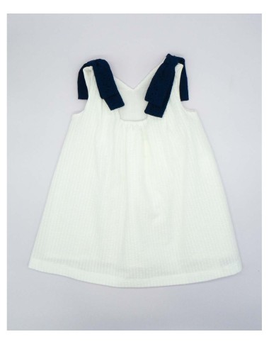 Dress seersucker and Sangallo