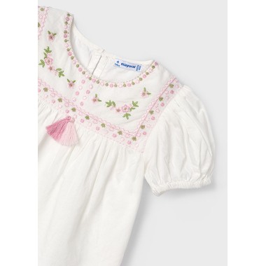 Blusa ricamata                Bimba 2/8 anni