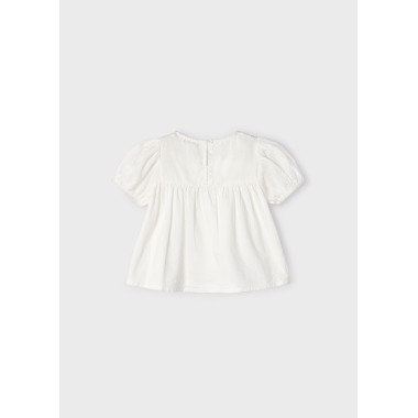 Blusa ricamata                Bimba 2/8 anni