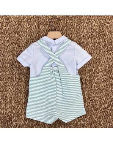 Completo camicia e salopette Neonato 0/36