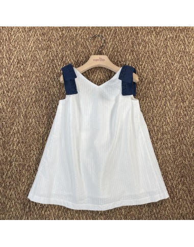 Dress seersucker and Sangallo