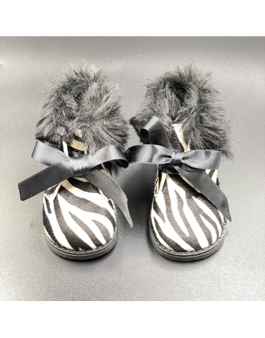 Stivaletto Zebrato con ecopelliccia Scarpe