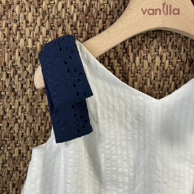 Abito seersucker e sangallo Abito e Tuta