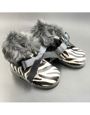 Stivaletto Zebrato con ecopelliccia Scarpe