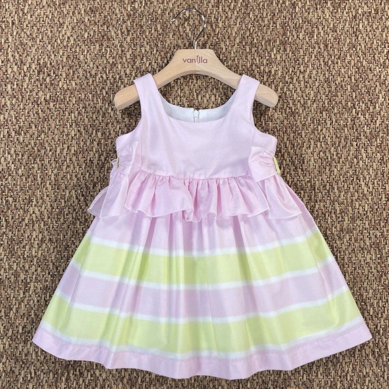 Abito in popeline fiocchi Bimba 2/8 anni