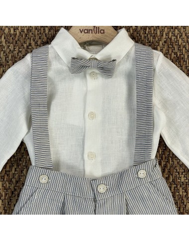 Camicia bermuda e papillon Neonato 0/36