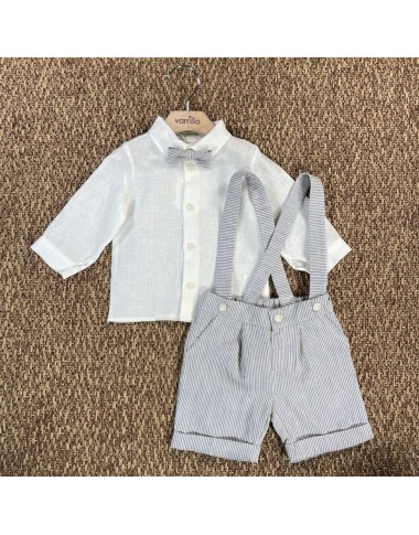 Camicia bermuda e papillon Neonato 0/36