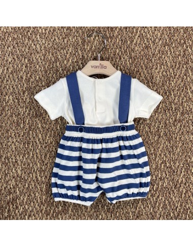 Completo maglia e salopette Neonato 0/36