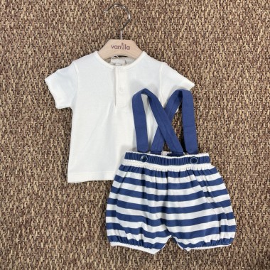 Completo maglia e salopette Neonato 0/36