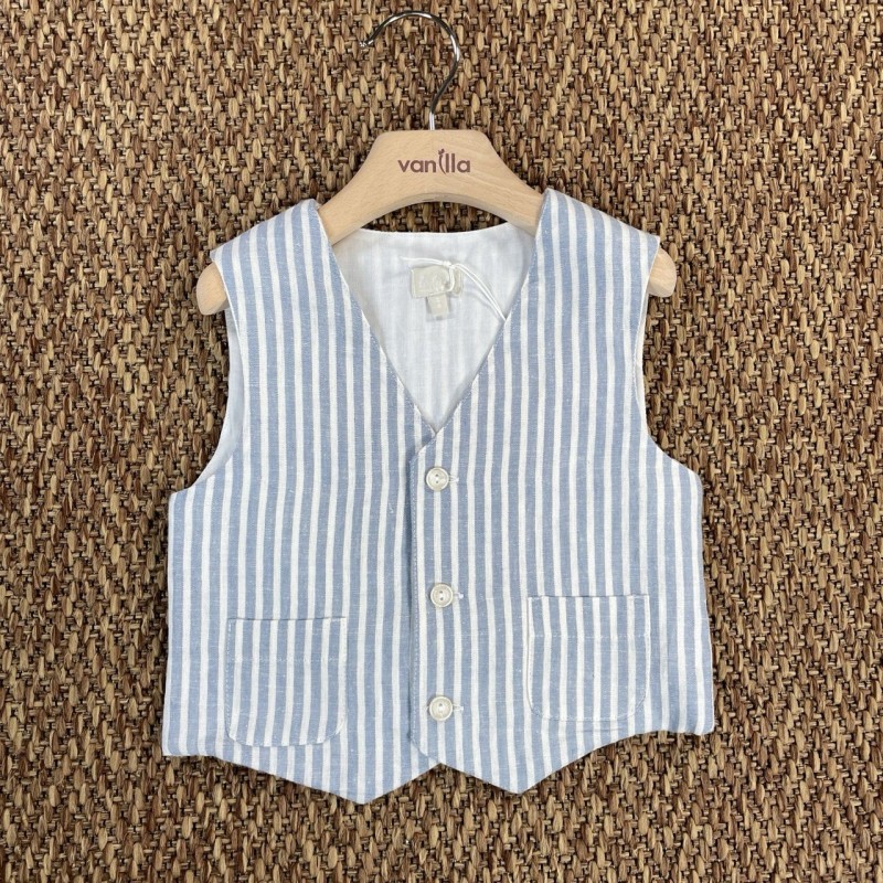 Gilet in lino Bimbo 2/8 anni
