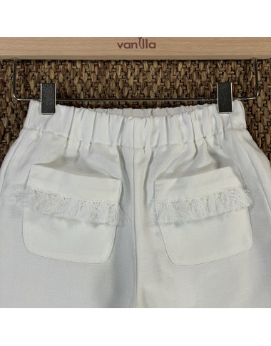 Tassel linen trousers