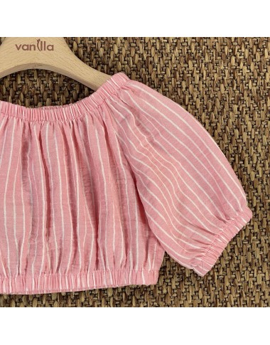 Top cropped righe Bimba 2/8 anni