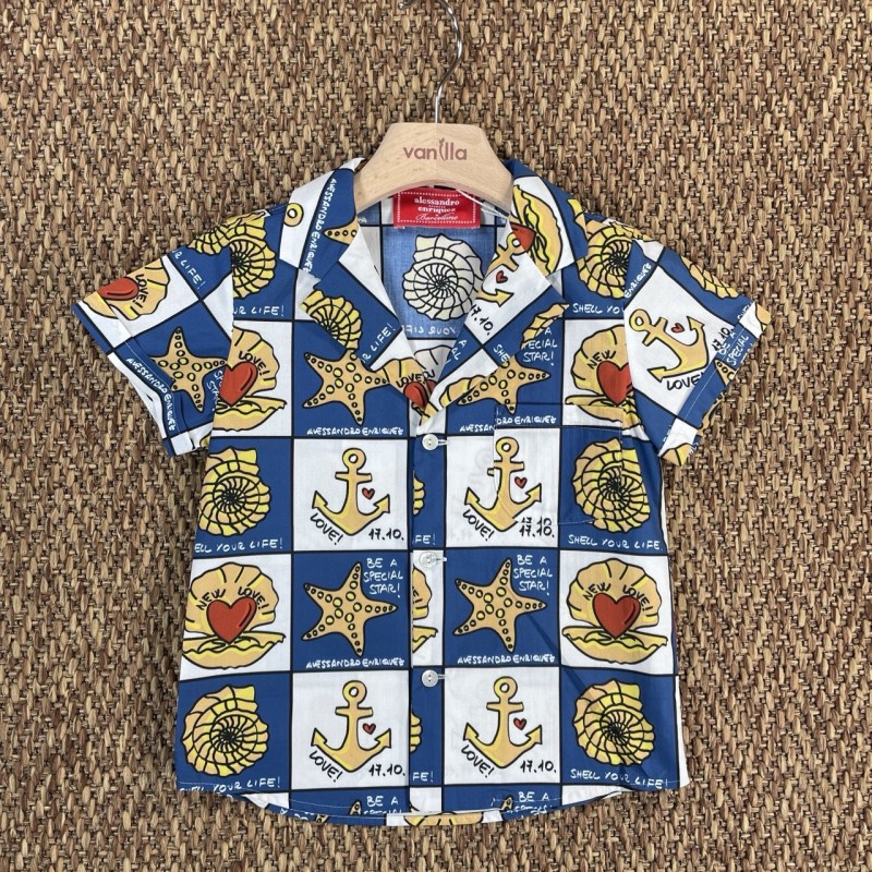 Camicia stampata Bimbo 2/8 anni