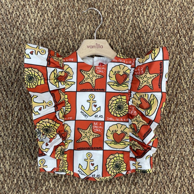 Blusa stampata Bimba 2/8 anni