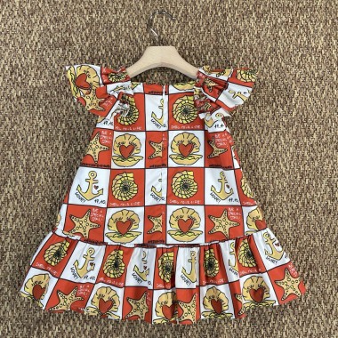 Abito stampato Bimba 2/8 anni