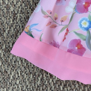 Abito chiffon fiori Bimba 2/8 anni