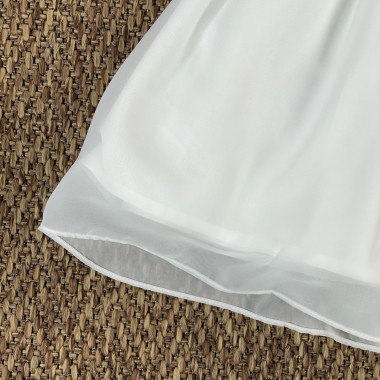 Abito chiffon ricamato Bimba 2/8 anni