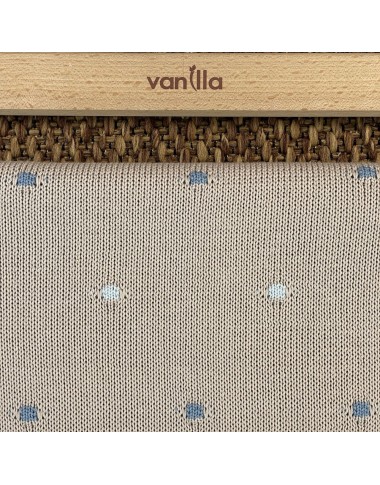 Cotton thread knotted blanket