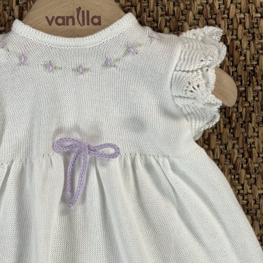 Completo nascita roselline punto vapore Set Nascita e Uscita Clinica