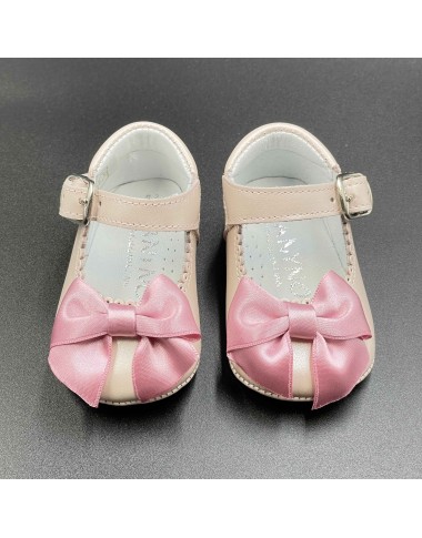 Scarpina pelle fiocco raso Scarpe