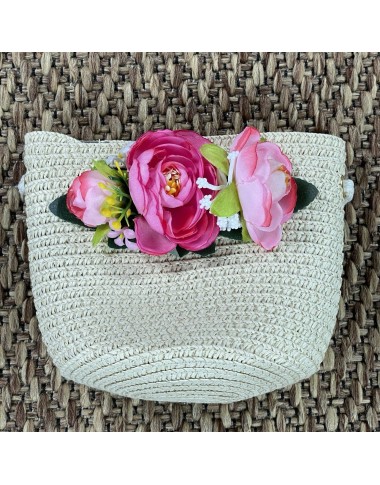 Bag straw flowers