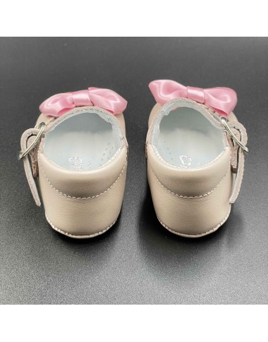 Scarpina pelle fiocco raso Scarpine 15/20