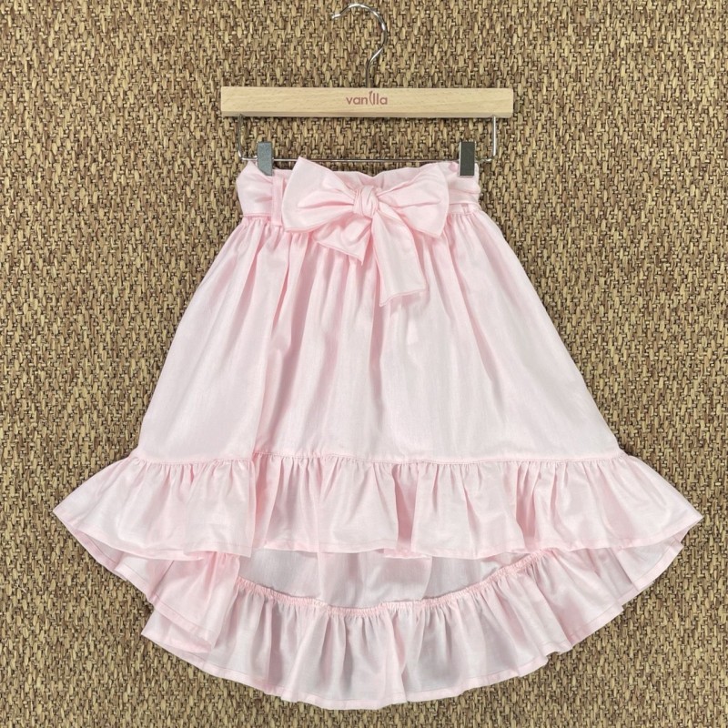 Gonna chambray asimmetrica Bimba 2/8 anni