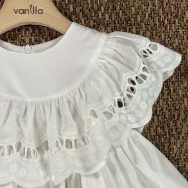 Abito lungo sangallo Bimba 2/8 anni