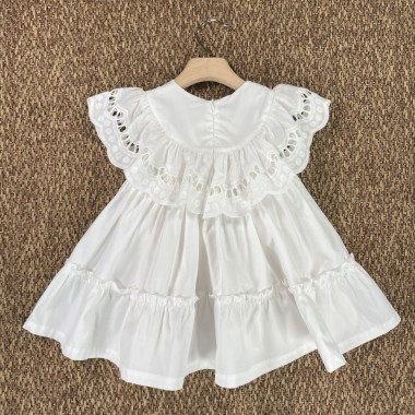 Abito lungo sangallo Bimba 2/8 anni