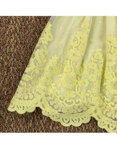 Embroidered tulle dress