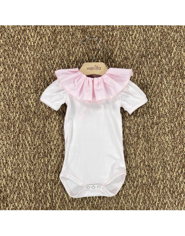 Ruffle neck bodysuit