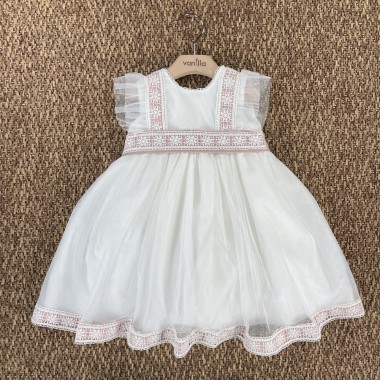 Abito elegante tulle Battesimo
