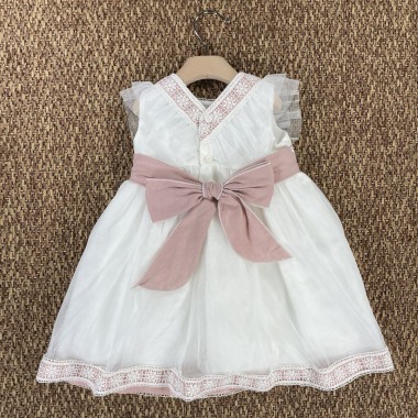 Abito elegante tulle Battesimo