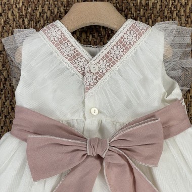 Abito elegante tulle Battesimo