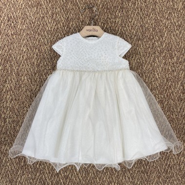 Abito elegante tulle Battesimo